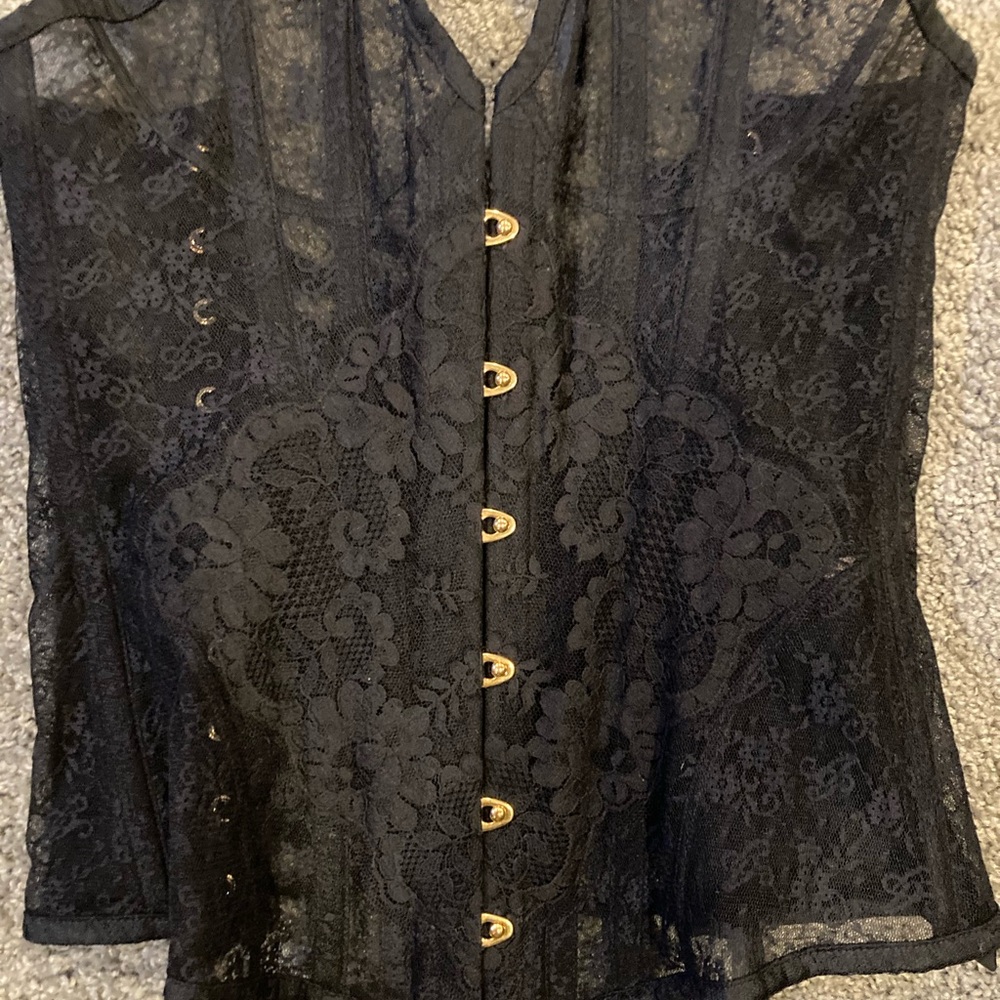 Agent Provocateur Black Lace Corset - Picture 2 of 9